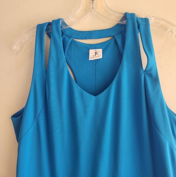 🆕️ Julia Jordan Turquoise Blue Sz 8 Assymetrical Cocktail Prom Party NWT Dress - Picture 4 of 14